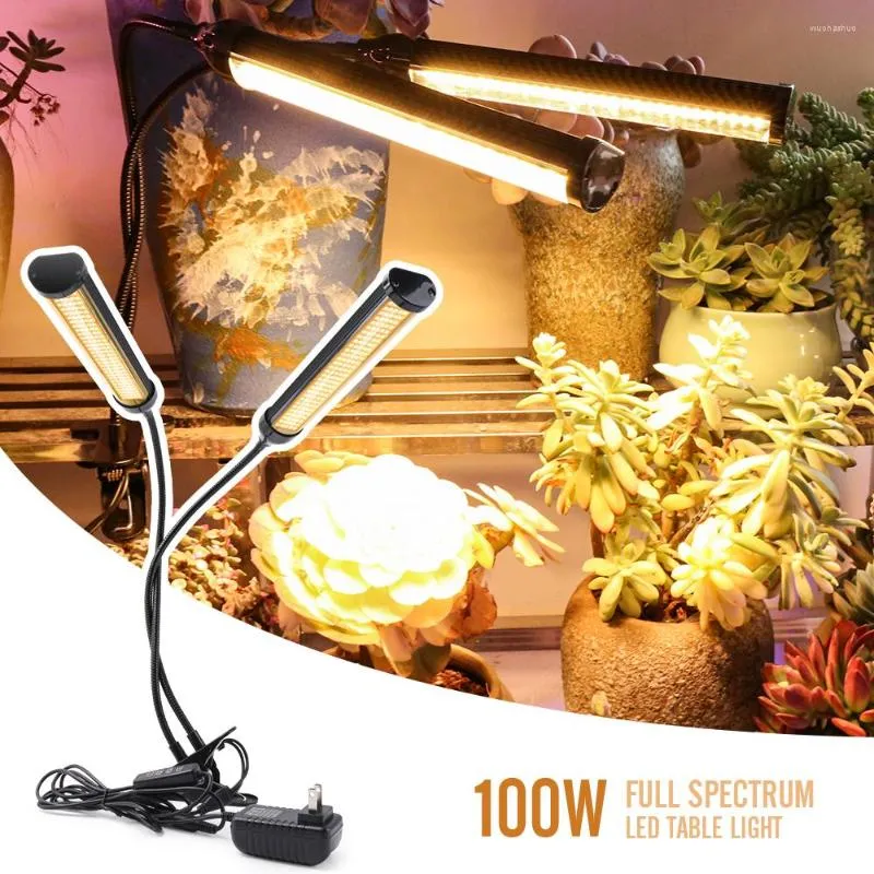 Flexible Dual Head Clip Plant Light Bunnings 100W Dimmable, Timing