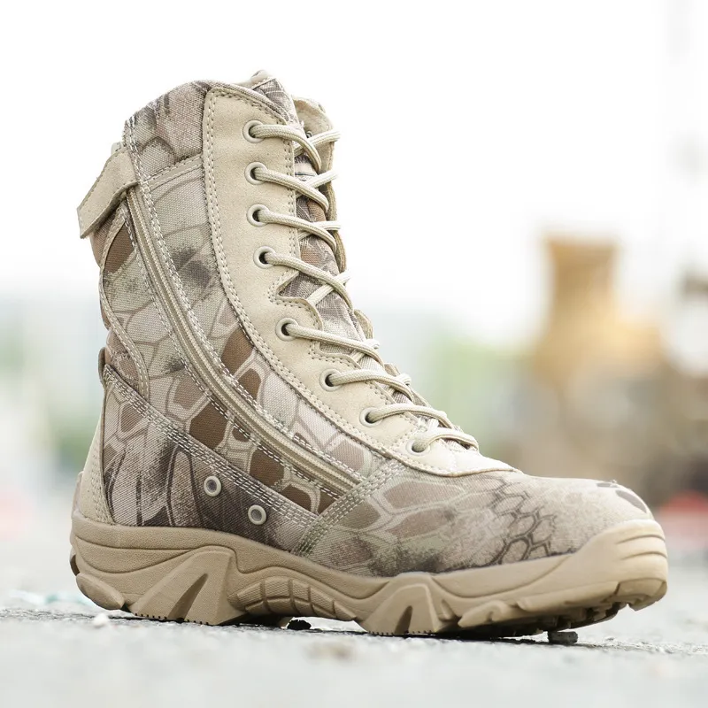 Gai Boots Men Military تكتيكي الخريف الشتاء المقاوم للماء الجلود الجيش الصحراء أحذية العمل القتالية الكاحل 221022