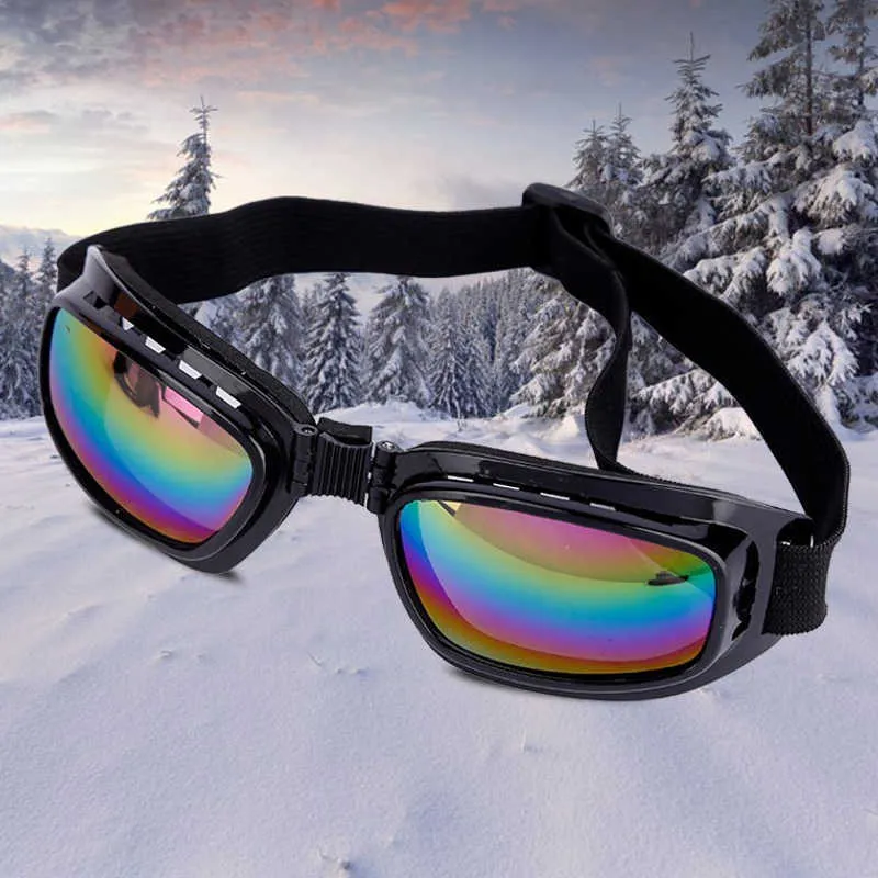 Skidglasögon vikande motorcycglasögon vindtäta Goggs Motocross off Road Racing Eyewear Justera elastic Band Accessorie L221022