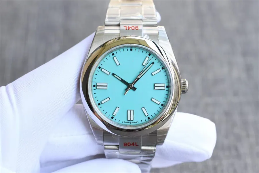 Top Montreal de Luxe 41 mm Mężczyźni zegarki 3230 Automatyczny ruch mechaniczny zegarki Super 904L drobne stalowe pasek lodowy Luminous 02