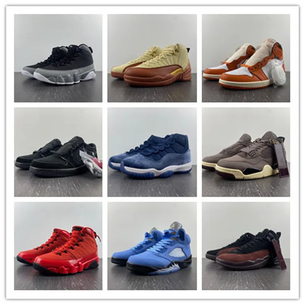 basketbol ayakkabıları 1s 12s 5s 6s düşük Erkekler eğitmenler spor Sneakers kaliteli kutu boyutu 4-13