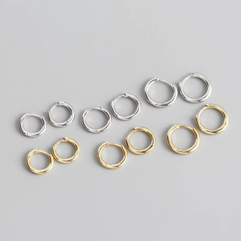 Hoop Earrings Minimalist 925 Sterling Silver Small Circle For Women Accessories Gold Color Hoops Earings Woman's Jewelry