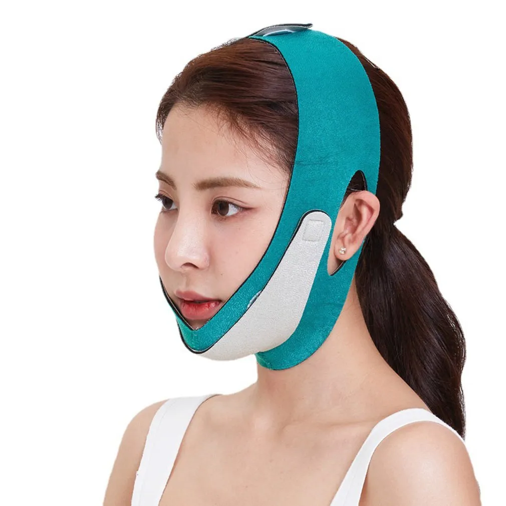 Ansiktsbandband Remmen Dubbelhaka Reducer Face Lyft Bälte Bandage Anti Wrinkle Face Mask Band V Line Lifting Chin Strap