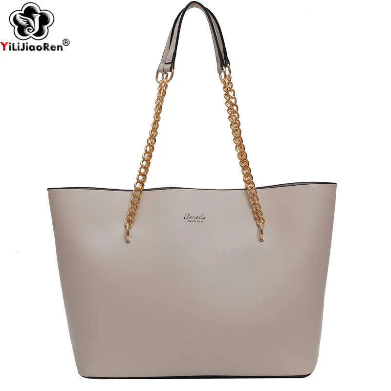 Bolsa casual grande tote de couro para senhoras elegante ombro bolsas de luxo bolsas femininas designer sac