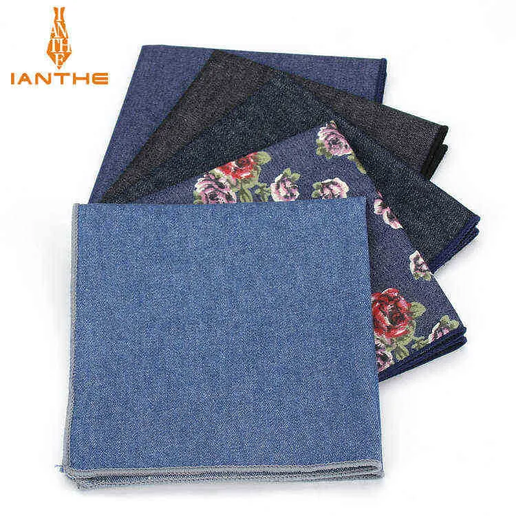 Solide bloemen bedrukte zakdoek bruiloft hanky voor heren pak pochet square casual zakelijke stropdas set zakdoeken 2323 cm handdoek j220816