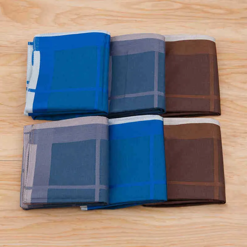 6pcs Solid Plaid Pocket Square Men Bakkerchief Paisley Casual zakdoeken voor mannen passen populair hoge kwaliteit voor mannen 43x43cm J220816