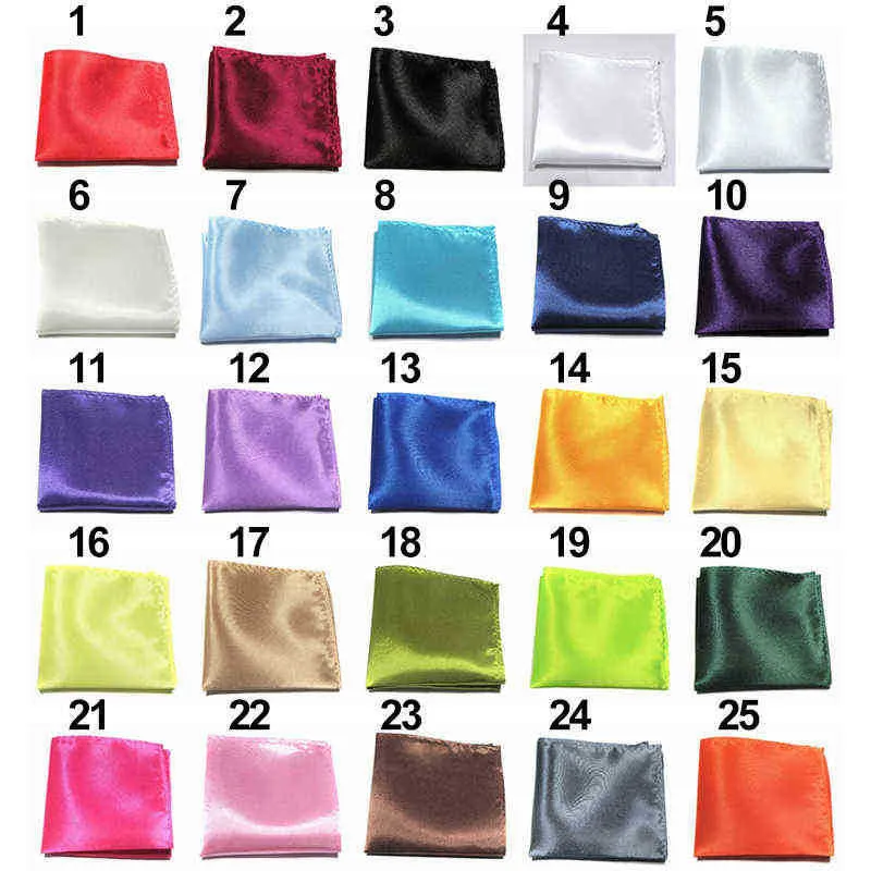 Men Dakkerchief Satin Solid Plain Suits Pocket Tool Accessoires Wedding Party Head Wrap Scarf Polsband J220816