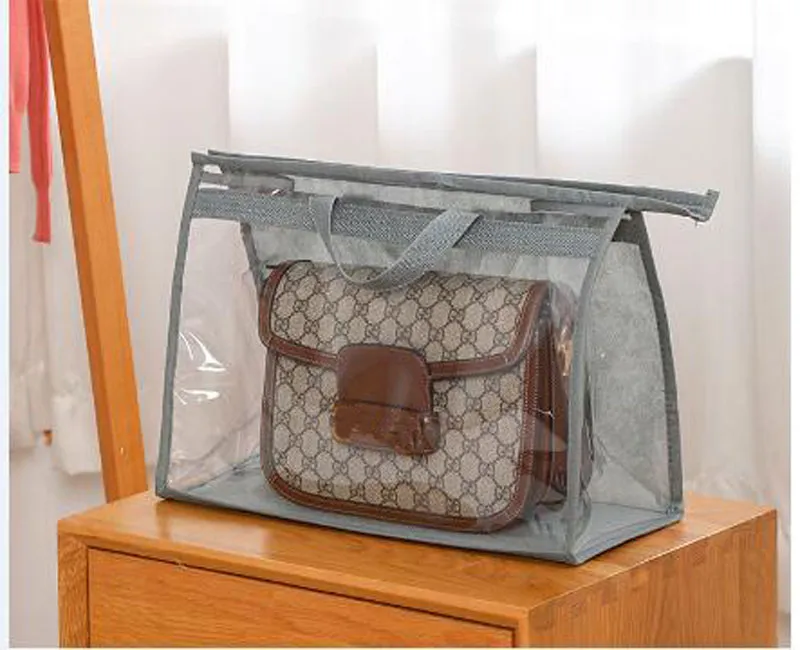 Sac de Rangement pour Organisateur de Sac à Main Sac de Rangement  Transparent Anti-Poussière pour Sac à Main (Paquet de 3)