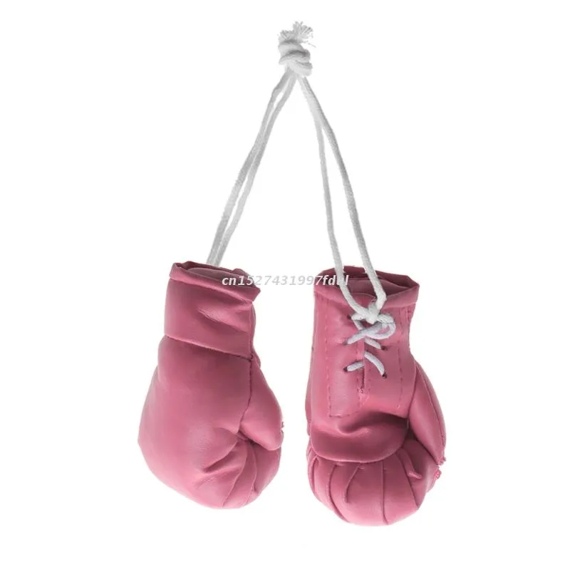 Portachiavi In Pelle Mini Guantoni Da Boxe Punzonatura In Miniatura  Ciondolo Nero / Blu / Rosa 2 Pezzi Da 11,15 €