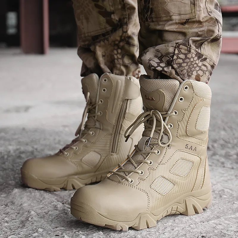 Boots Big Size 39-47 Desert Tactical Mens Wear-resisting Army Fashion Outdoor Hiking Combat Ankle Zapatos 221022