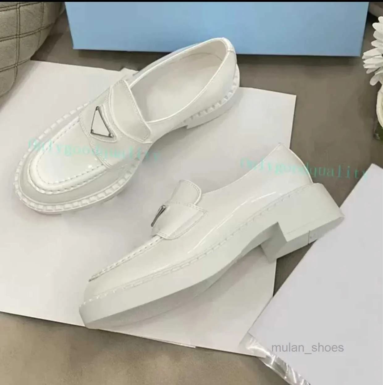 2023 Og Frauen Kleid Schuhe Casual Low-top Sozialen Chunky Hochzeit Party Design Business Formale Loafer Party Schuh