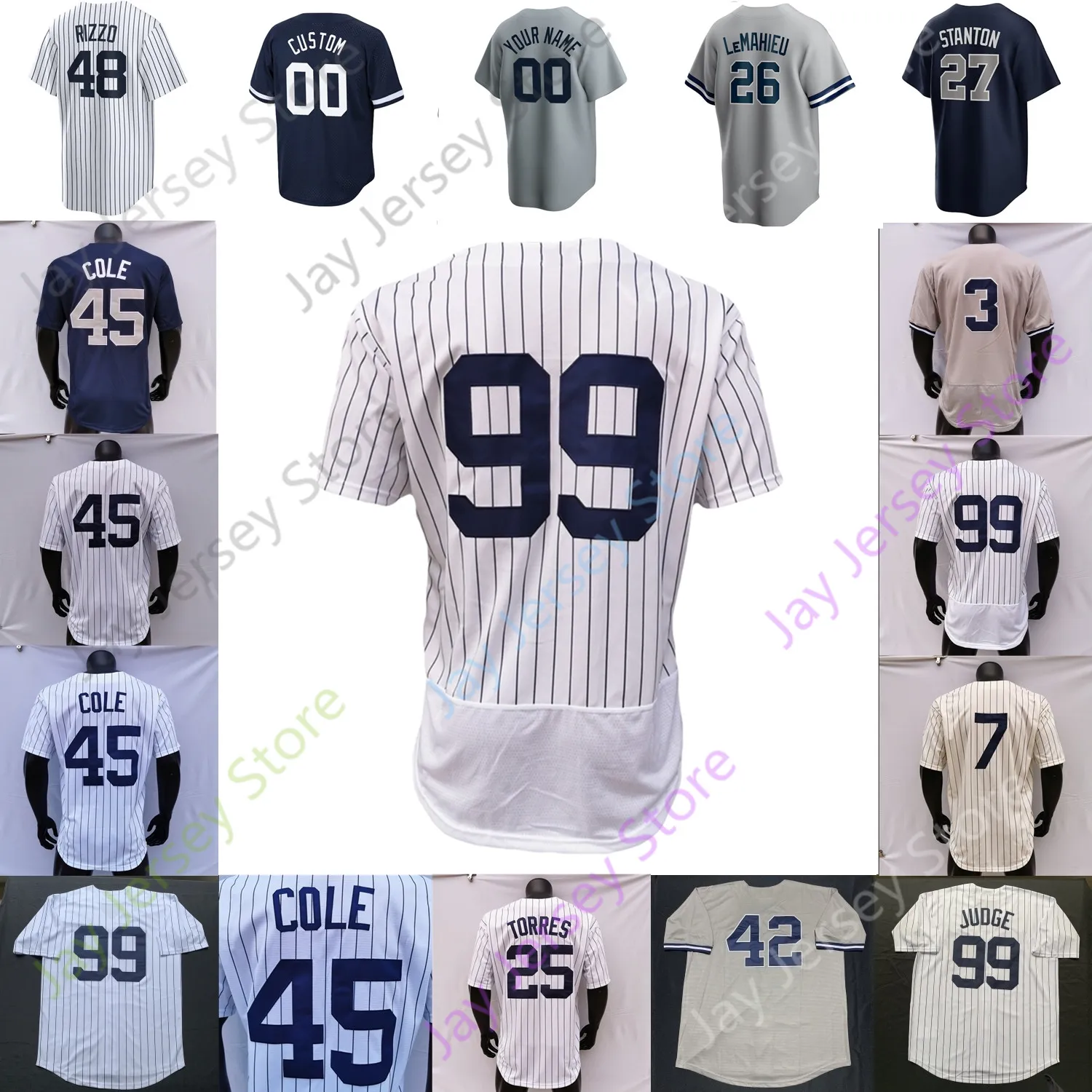 Nestor Cortes Jr. Jersey Benintendi Aaron Judge Josh Donaldson DJ