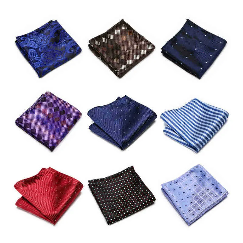 Pocket Square Handkerchief Brand Factory Sale Fashion Silk Headscarf Acessórios de camisa do homem