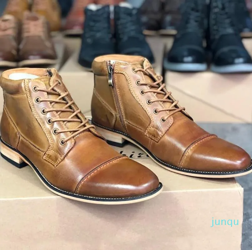 2021 Designer Martin Boots Men Sapatos de Torno