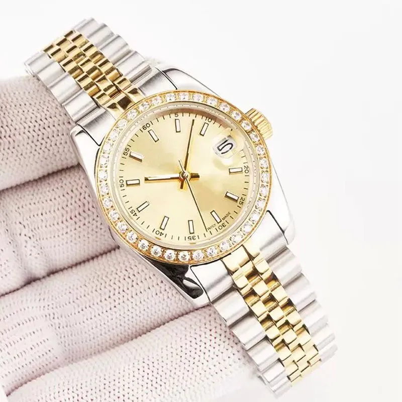 Woman Designer Watch Automatic Diamond Relojes de Lujo Watches 904l Rostfritt stål Imitation Montre Luxe 36 41mm Vattenbeständig 2350