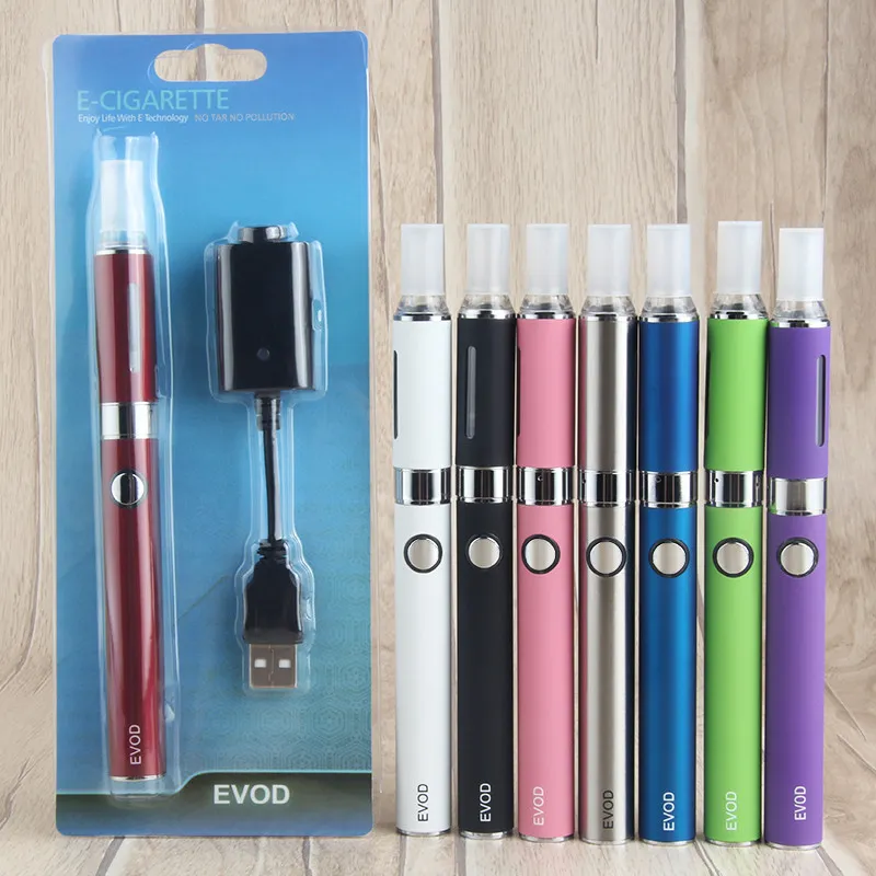 MT3 Evod vape Blister Kit 전자 담배 510 스레드 Evod 기화기 펜 클래식 ecig 펜 큰 흡연 시가