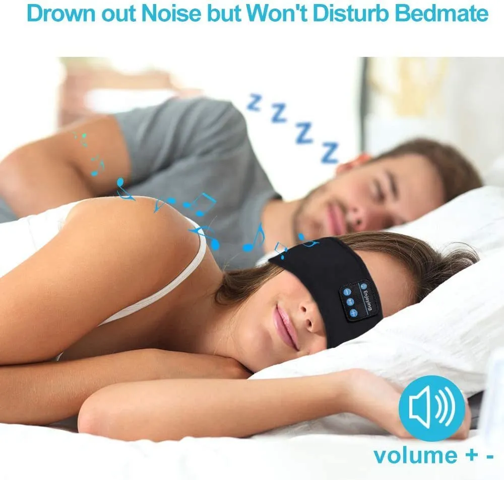 Bandeau Écouteurs Pour Dormir Bluetooth - Masque De Nuit Anti-Lumière - Casque Anti-Bruit - Autonomie 13h