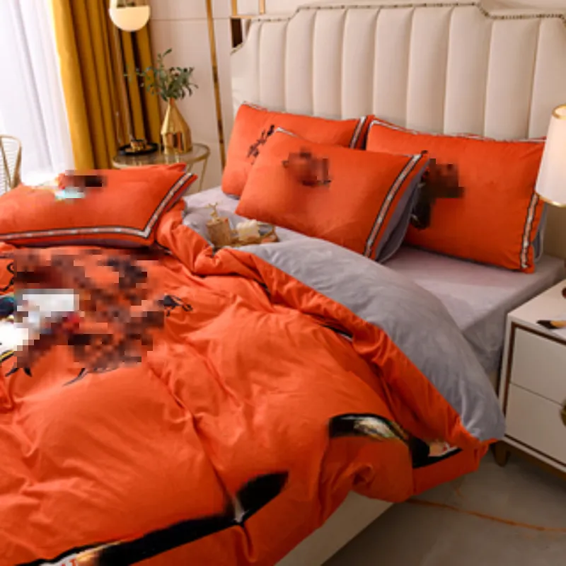 デザイナーの寝具シートセットホームテキスタイル印刷パターン枕カバーキルトカバー