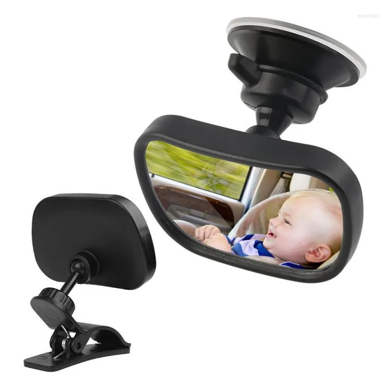 Accessoires intérieurs 2 en 1 sécurité siège arrière de voiture bébé vue miroir réglable arrière convexe enfants moniteur voiture-style accessoire