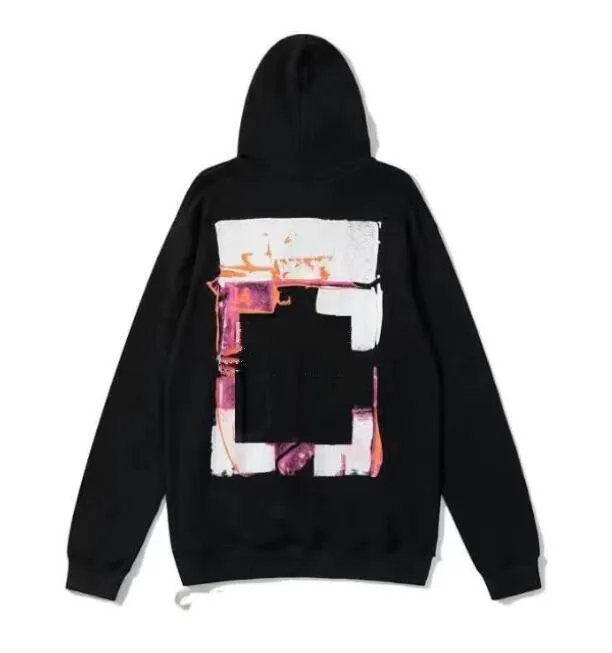 2022Offs White 9ZAL 60 Off Style Trendy Fashion Sweater Painted Arrow Crow Stripe Loose Hoodie Men s and Women s Coatjqm1off T shirts