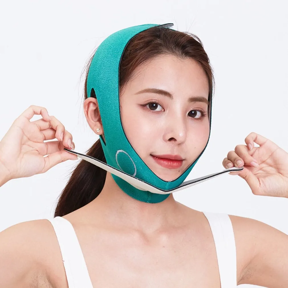 Face Chin Cheek Lift Up Slimming Slim Mask Ultra-Thin Belt Strap Band Kvinnor minskar dubbelhakens ansiktsmassager hudvård