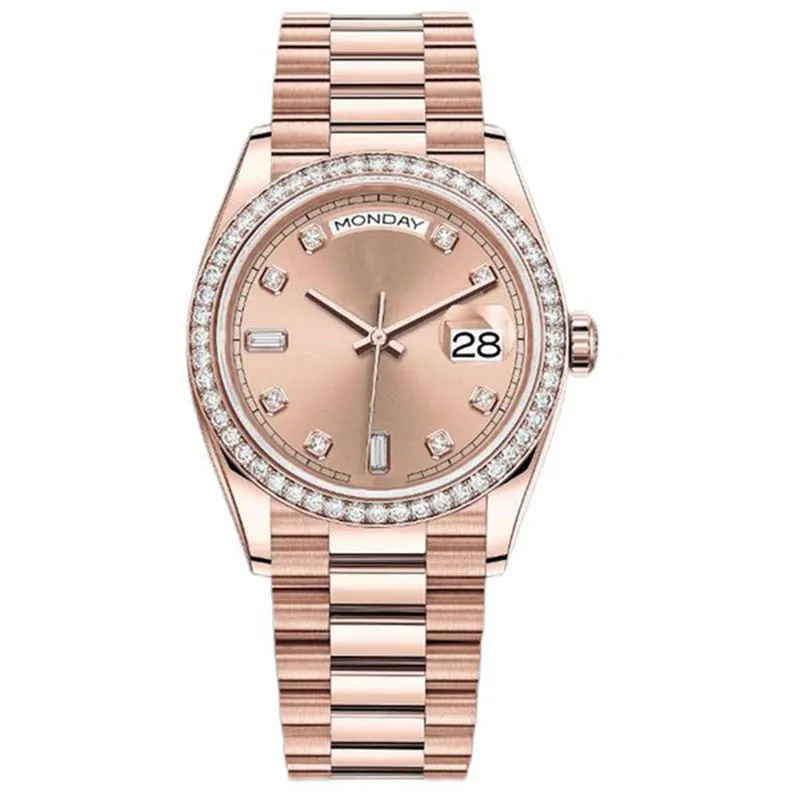 orologio da donna con diamanti doppio calendario orologi movimento meccanico automatico 904L 41 / 36mm cinturino in acciaio inossidabile lunetta orologio da donna impermeabile luminoso