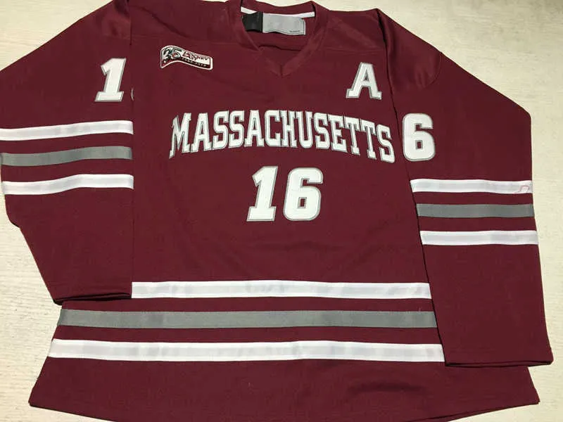 Personalizado 16 Cale Makar Massachusetts Minutemen Hockey Jersey UMass