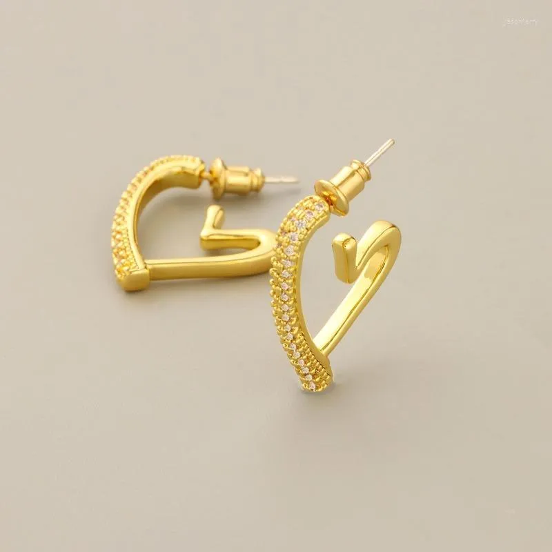 Dangle Earrings LONDANY Heart-shaped Diamond-encrusted Fashion Women's Love