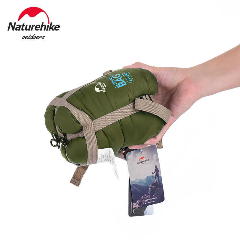 Спальные мешки Naturehike Camping Soney Bag LW180 Envelope Портативный на открытом воздухе сверхлегкий водонепроницаемый рюкзак для спального мешка для хлопка T221022