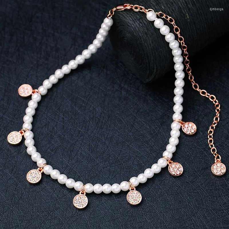 チョーカーシミュレーション女性のための真珠のストランドネックレス2022エレガントな結婚式のファッションジュエリーアクセサリー