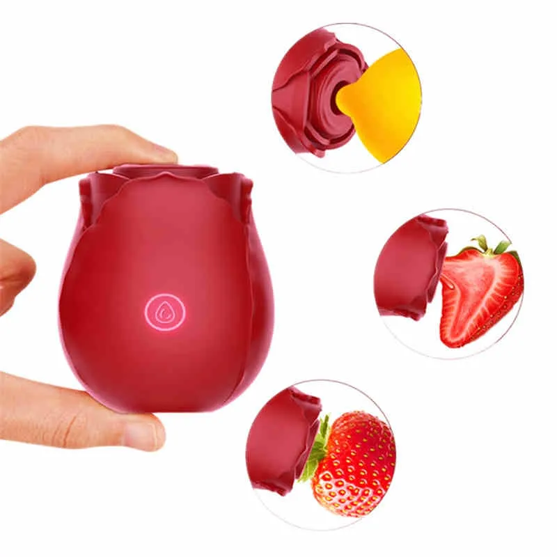 Rose Clitoral Sucking Vibrator For G-spot Stimulation_voghion.com