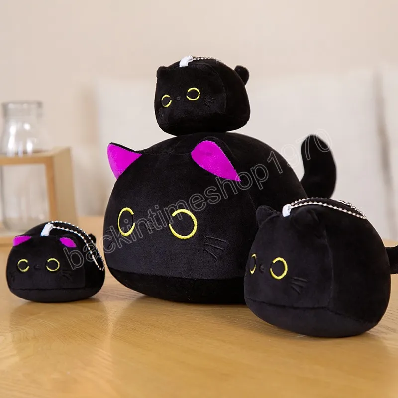9/15/25cm Cute Cat Plush Pendant Toys Fluffy Dolls Stuffed Simulation Animal Plushie Peluche Pelucia Kids Gift