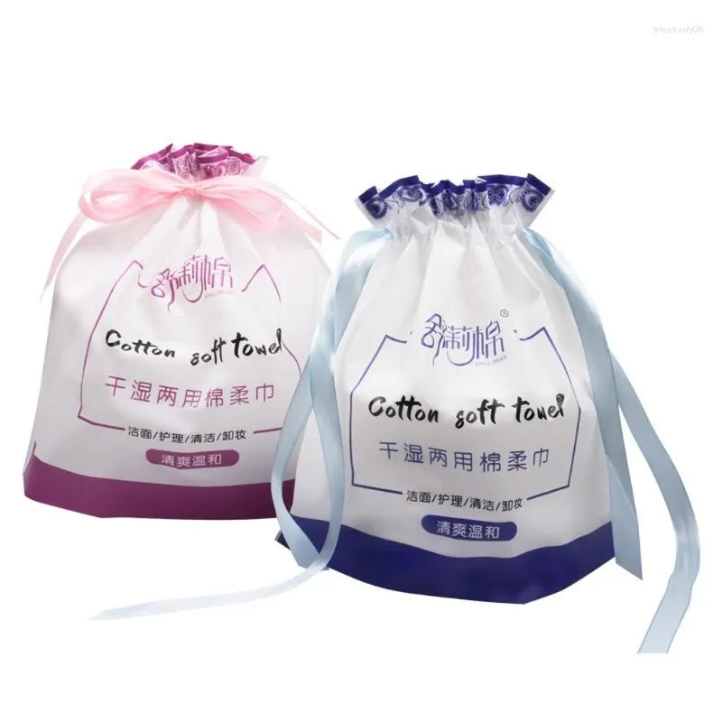 Nail Art Kits Face Towel Clean Elastic Bag Disposable Pure Cotton Soft Makeup Remover Wholesale