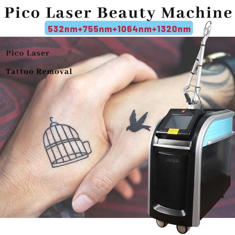 Machine de beauté Laser Pico pour rajeunissement de la peau du visage de poupée noire, 1320nm, Pigmentation 755nm, traitement complet en nid d'abeille