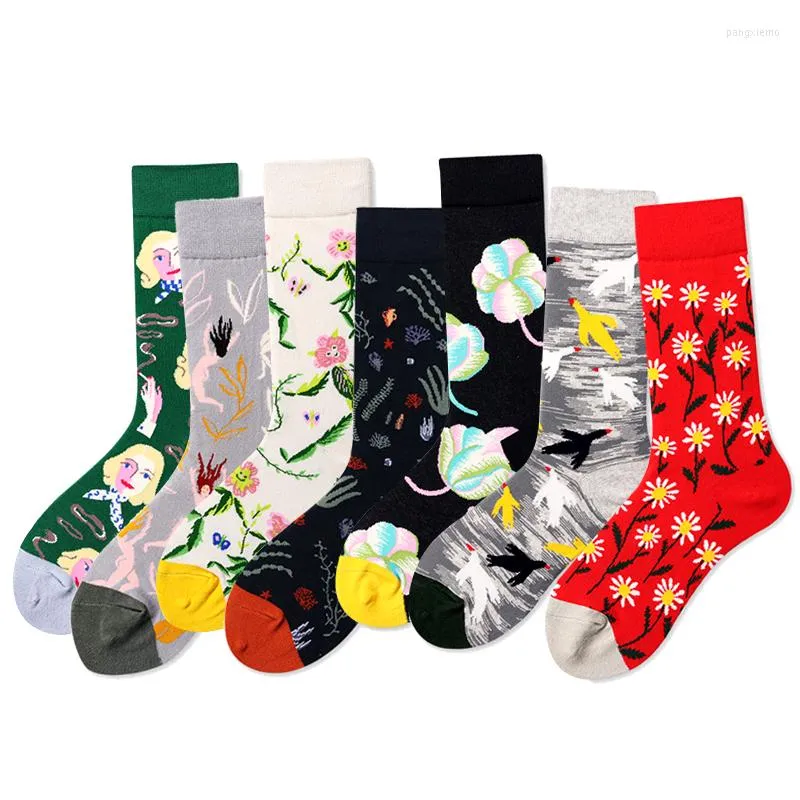 Chaussettes pour hommes haute qualité drôle hommes coton nouveauté été femmes marque Skateboard heureux Hip Hop fou court Skate thermique