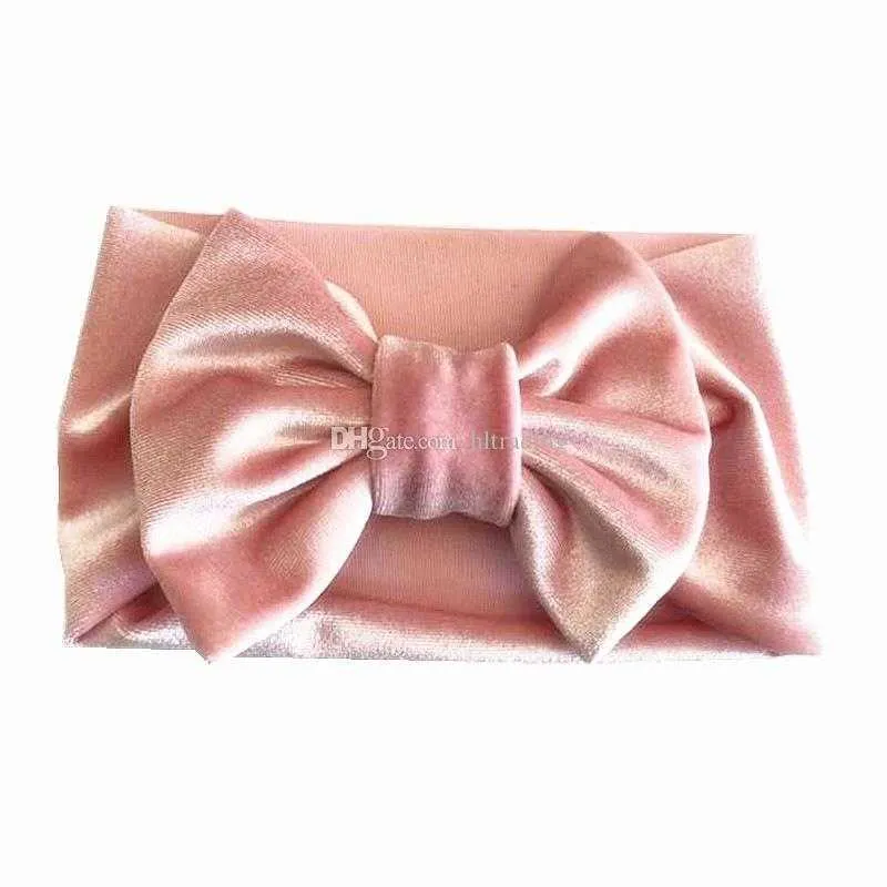 Girls Gold velvet Bow headbands kids bowknot Princess Hair band 2020 new children Boutique Hair Accessories C3604