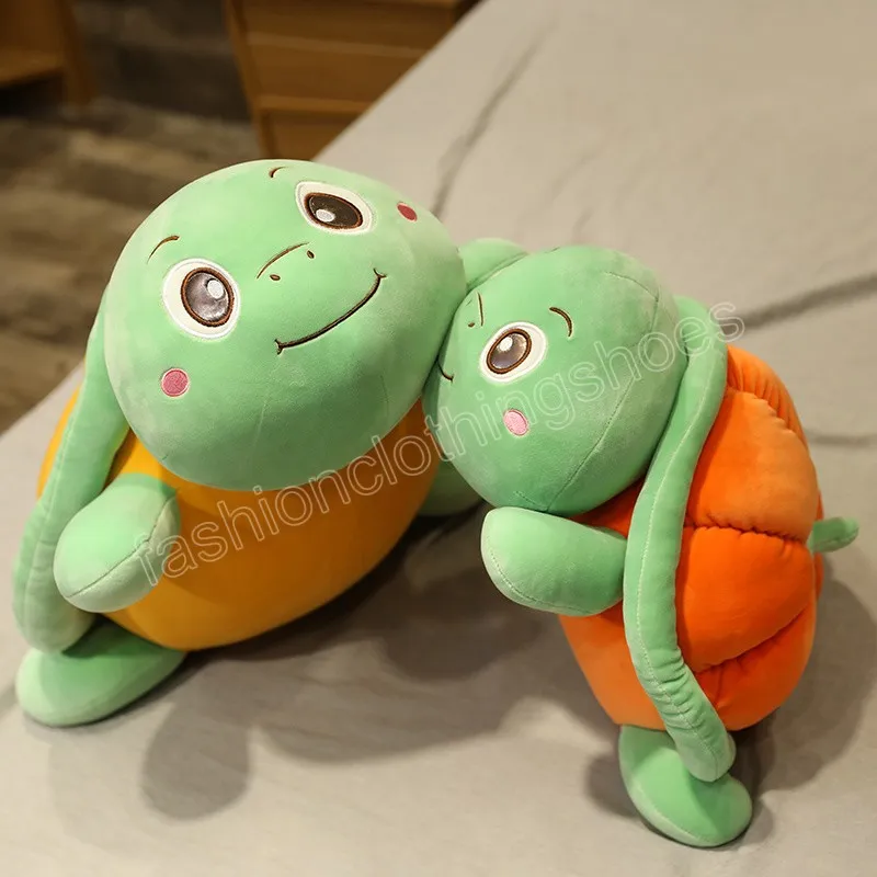 Kawaii Animal peluche calabaza tortuga juguete Linda tortuga peluche almohada muñeco de peluche cojín vegetal para niñas regalo del Día de San Valentín