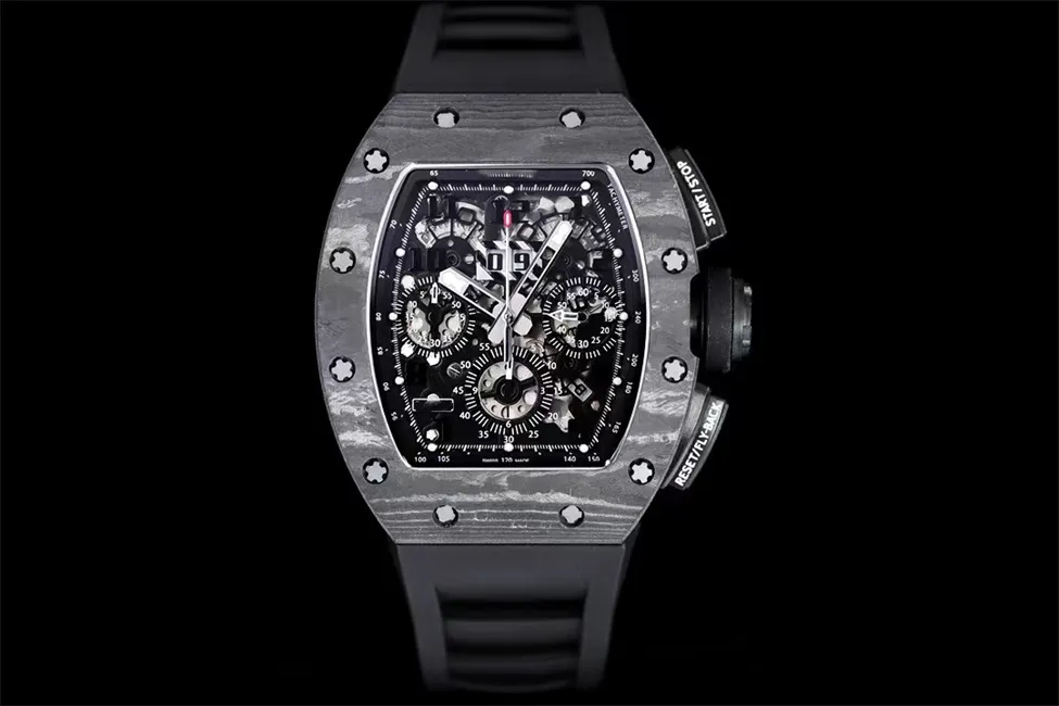 ZF montre de luxe 011 hommes montres 7750 mouvement montres élastique fonction lumineuse boucle déployante verre saphir 12