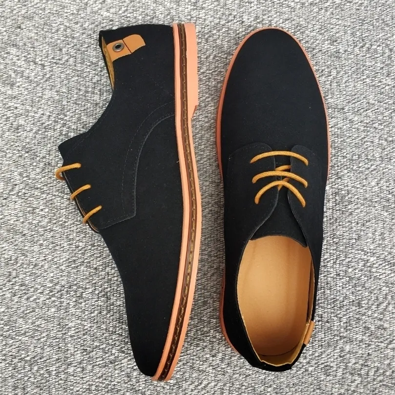 Gai klänningskor våren mocka läder män oxford casual klassiska sneakers bekväma skor stora storlekar lägenheter 221022 gai