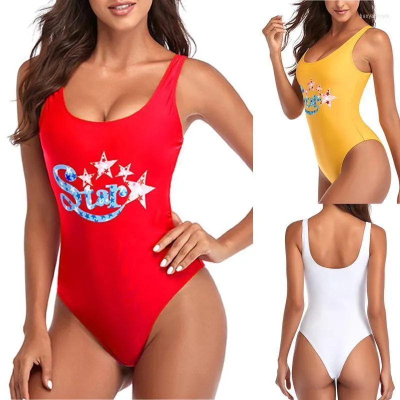 Women's Swimwear One Piece Swimsuit Women's Oil Gloss High Fork T-String Dead Pool Water Day Sexy Slim Tights XCKNY STAR 2022