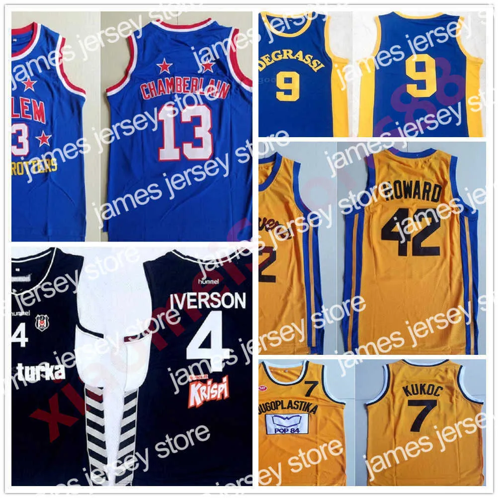 Basketball Jerseys ncaa College Movie Basketball Allen Iverson Jersey Besiktas Cola Turka 42 Scott Howard Jimmy Brooks 13 Wilt Chamberlain 7 Toni Kukoc