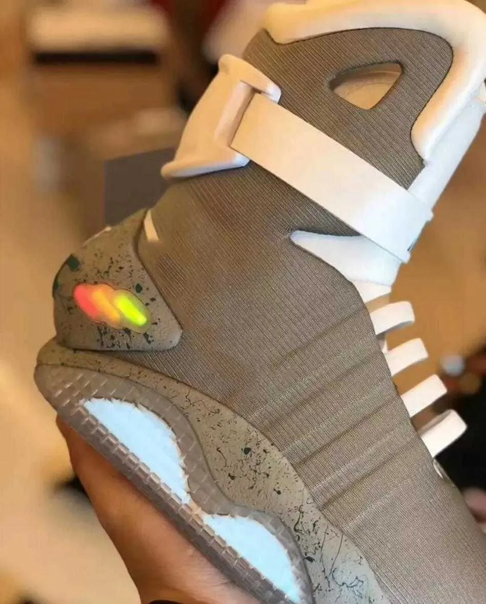 Back To The Future Air Mag High Top Sneakers With LED Lights For