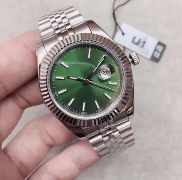 Lyxvarumärke ST9 Herr Automatiska mekaniska klockor DateJust Green Dial Fluted Bezel 116333 126334 Rostfritt stålfodral 2813Wristwatches World Cup Christmas Gift