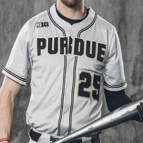 NEU College Baseball trägt Baseball-Trikots Benutzerdefiniertes Ncaa Purdue Boilermakers Baseball-Trikot Evan Albrecht Troy Viola CJ Valdez Jake Jarvis C