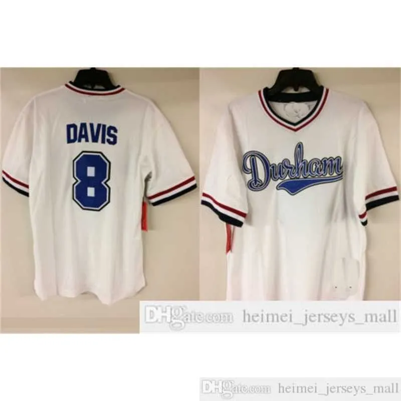 Crash Davis Durham Movie Baseball Jersey Minor League Mens Stitched Jerseys Shirts Size S-XXXL Fast Shipping