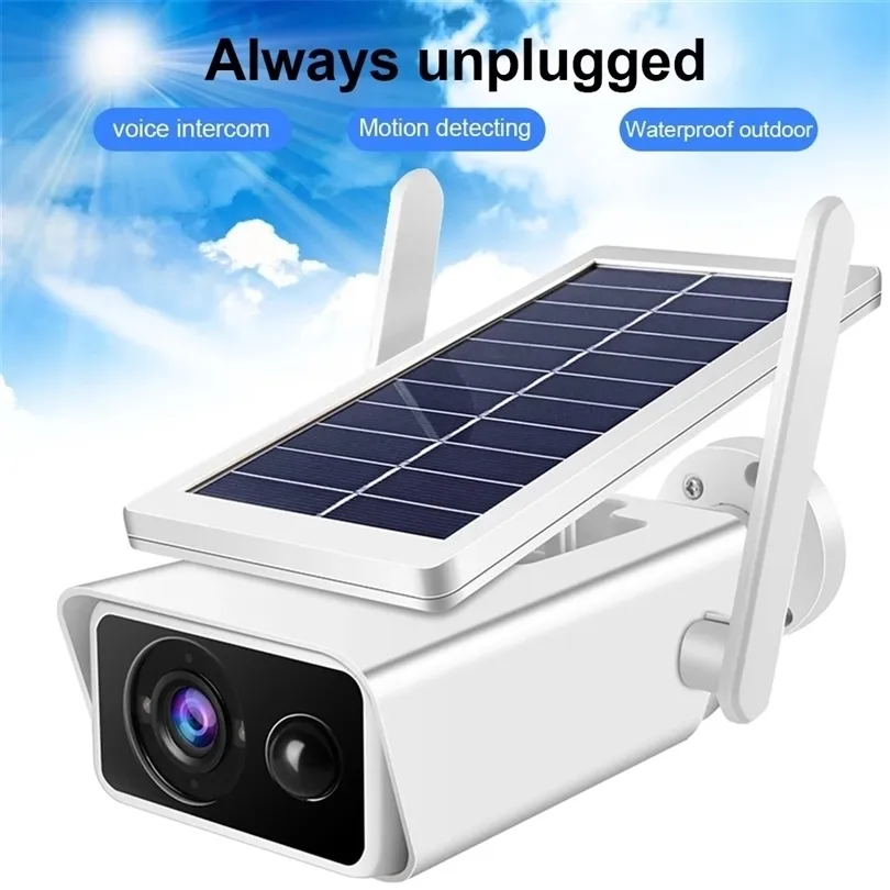 Caméras IP 3MP solaire alimenté par batterie WiFi Surveillance sécurité étanche 66 PIR alarme Vision nocturne ICSEE 221022