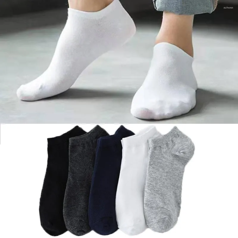 Herrensocken, 3 Paar/Packung, Herren-Baumwoll-Shorts, hochwertige, lässige, atmungsaktive, antibakterielle Herren-Knöchel-Business-Männersocken