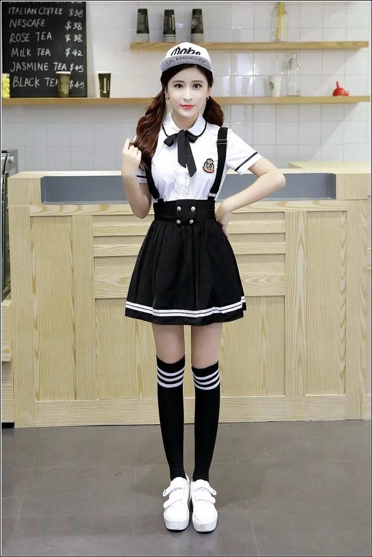 Korean school shop girl outfit