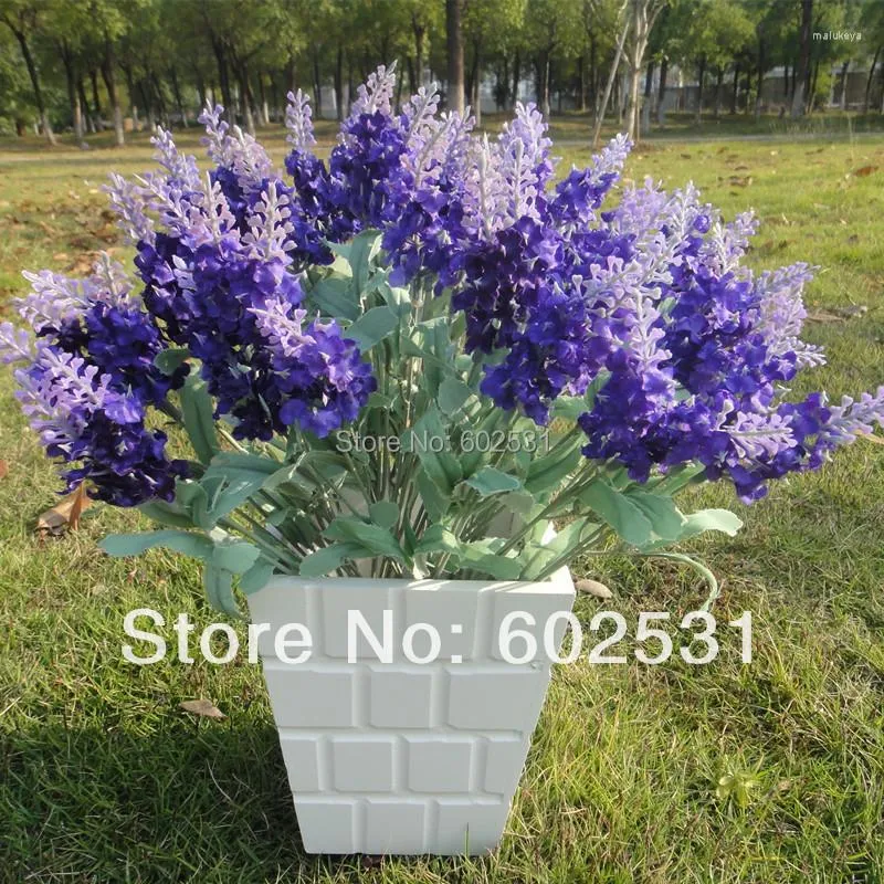 Decorative Flowers SPR 10 Head Of Lavender Provence Hydrangea Home Decoration Wedding Bouquet Artificial Flower 3Colors Available