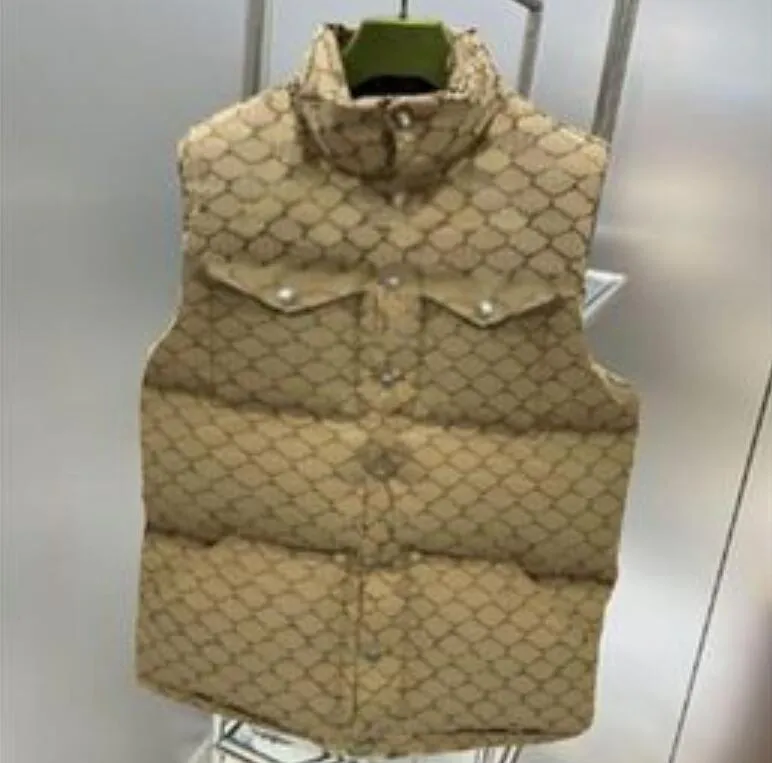 Gilet in piumino da uomo Designer Felpa con cappuccio senza maniche con design hip-hop di lusso ricamato Gilet in piumino da donna Capispalla caldo